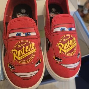 Disney Cars Red Slip-On Sneakers for Kids